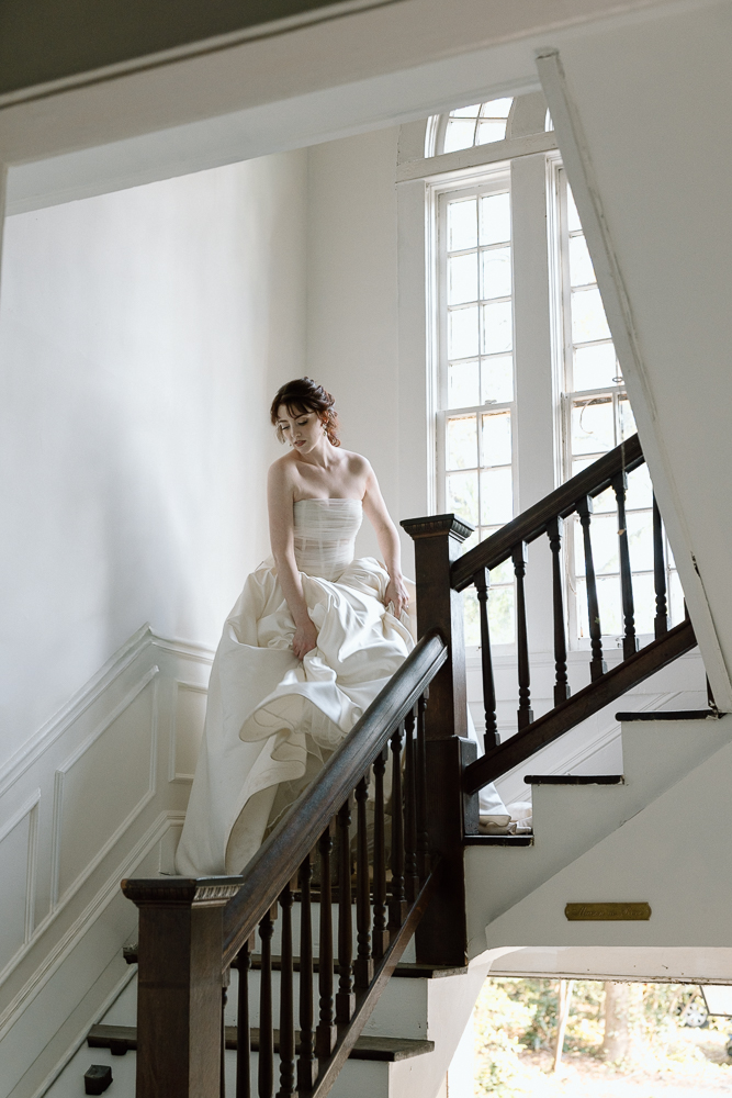 stunning picture of the bride at her dream wedding