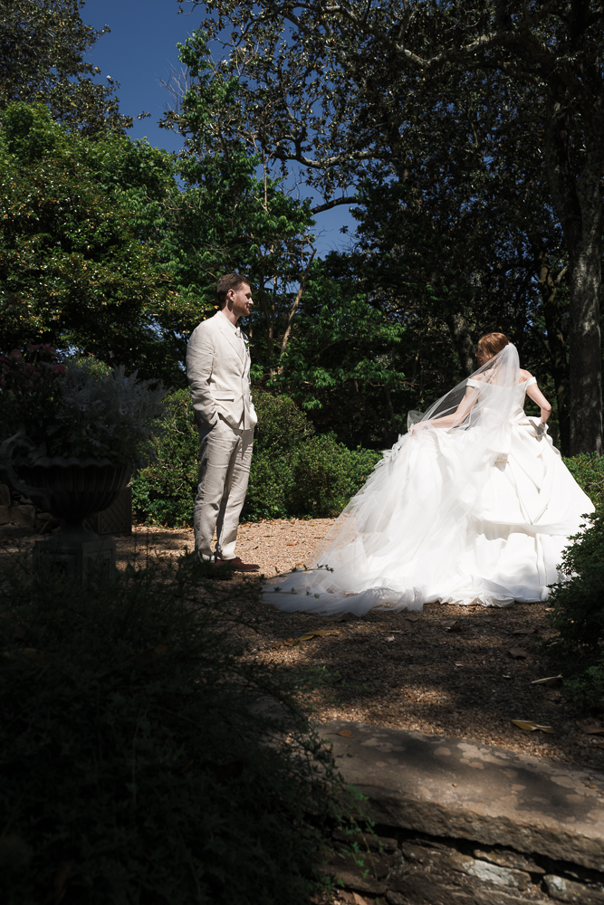 cute picture of the bride and groom dancing