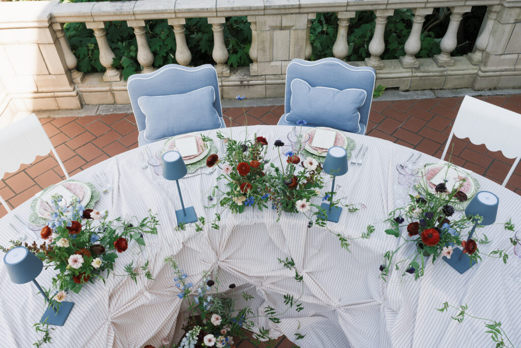 stunning florals at the wedding reception
