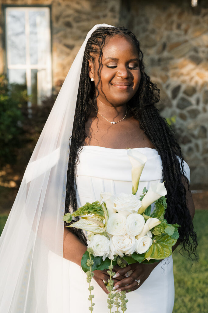 bride and groom at their dream bridal portraits