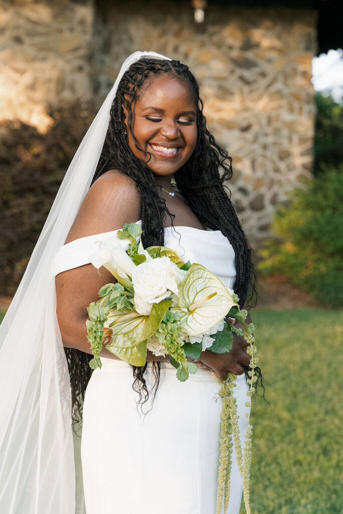 bride at her dream golden hour photos