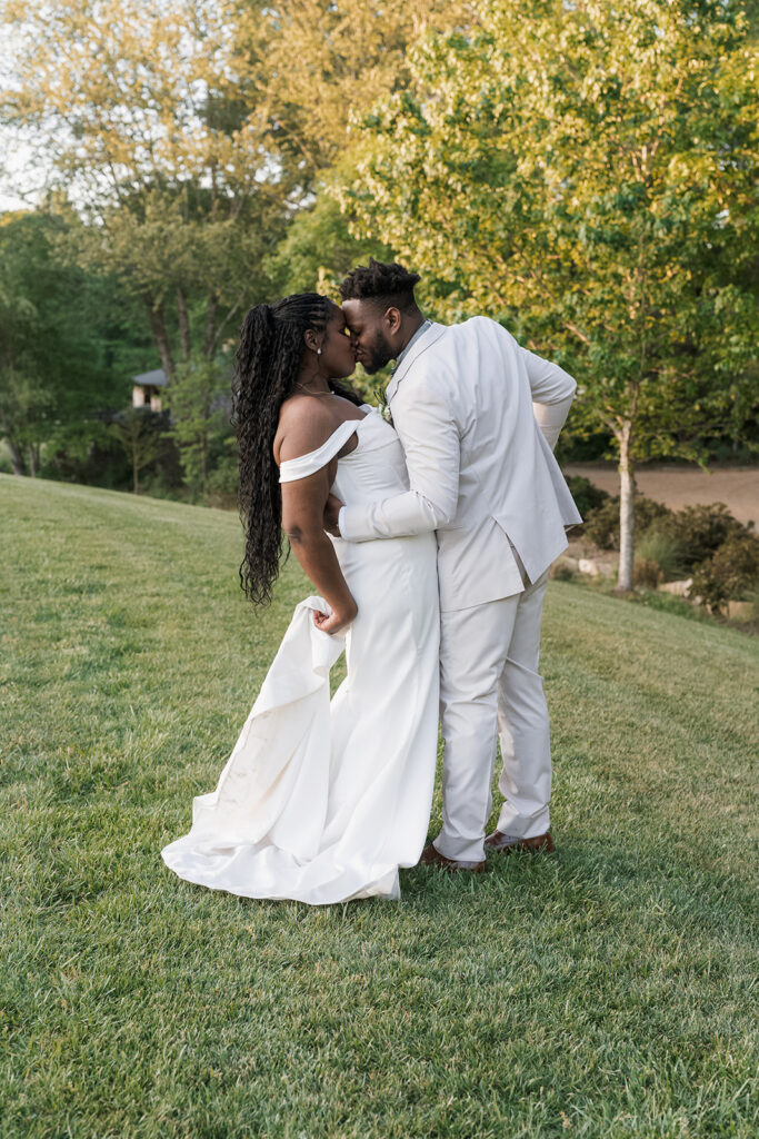 bride and groom at their dream photoshoot