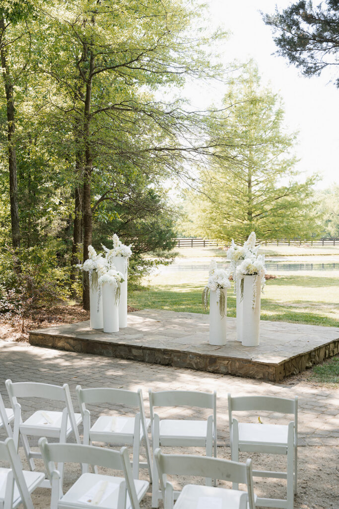Inside Georgina & Kalen’s Green and White Garden Wedding at Morning Glory Farm