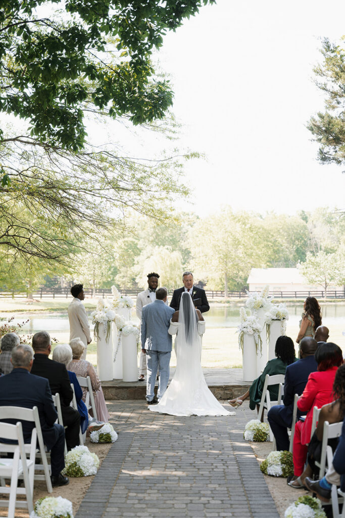intimate and elegant wedding ceremony in GA