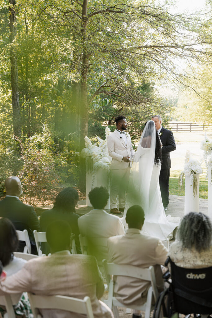 happy couple at their dream wedding ceremony