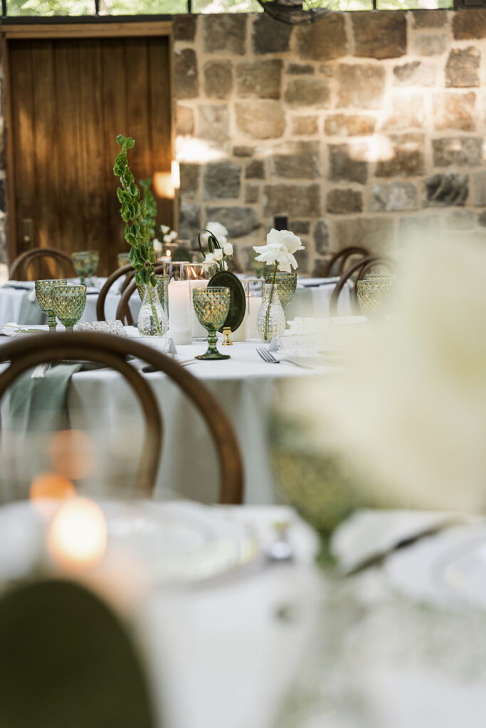 stunning florals at the wedding reception