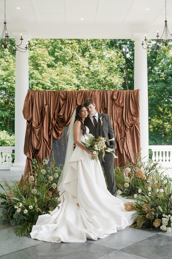 romantic bridal portraits after the ceremony
