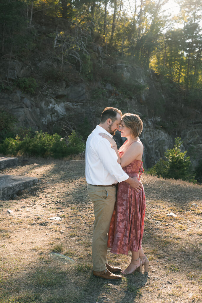 golden hour engagement session in GA