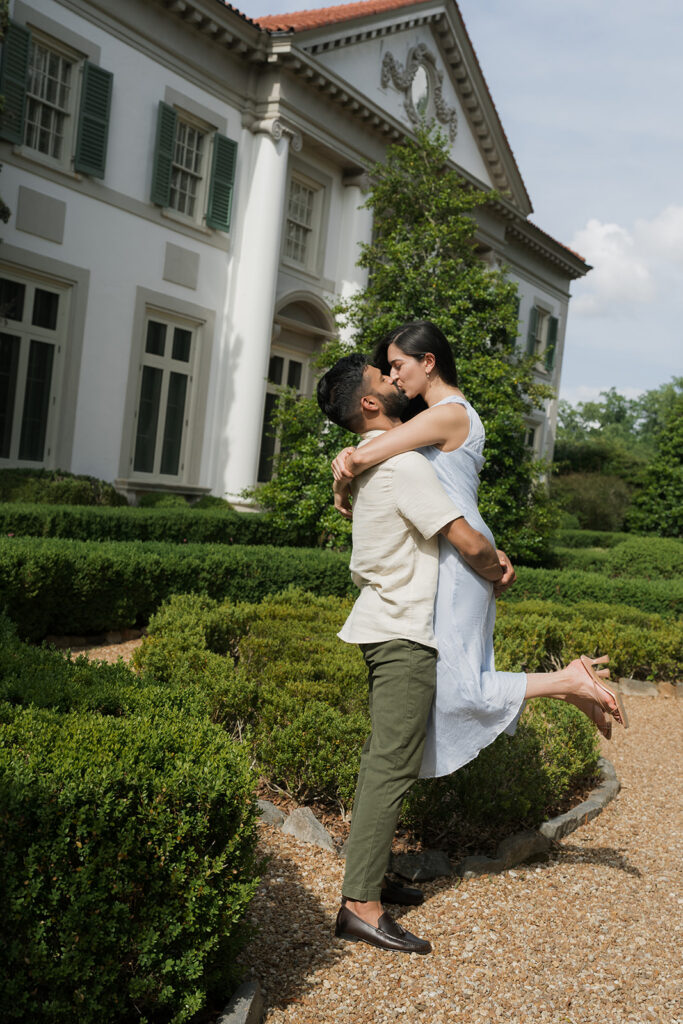 Hills & Dales Estate Engagement Photos | Pooja & Harshal's Garden-Inspired Session