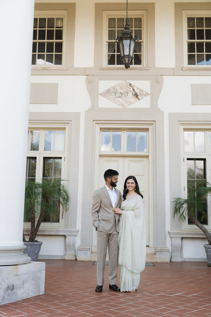 Hills & Dales Estate Engagement Photos | Pooja & Harshal's Garden-Inspired Session