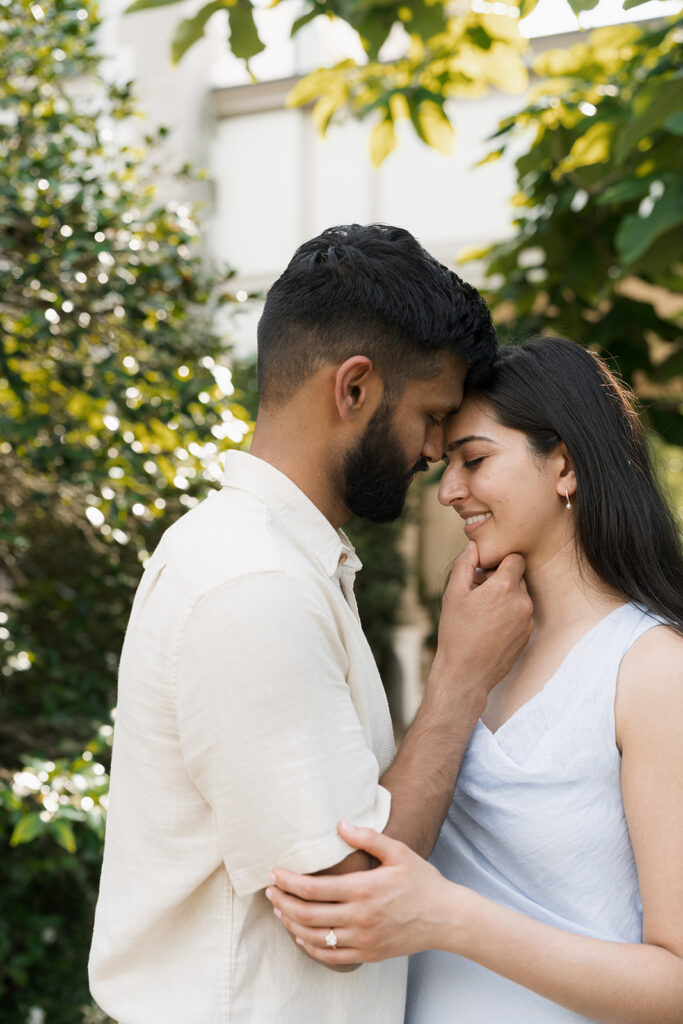 Hills & Dales Estate Engagement Photos | Pooja & Harshal's Garden-Inspired Session
